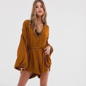 Free People - I Mean It Embroidered V-Neck Romper